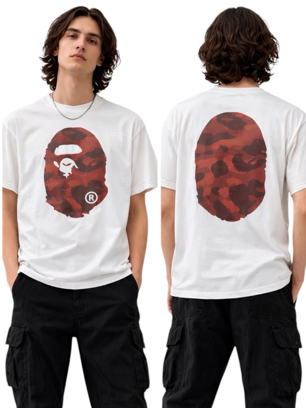 BAPE Ape Head Camo Graphic Tee